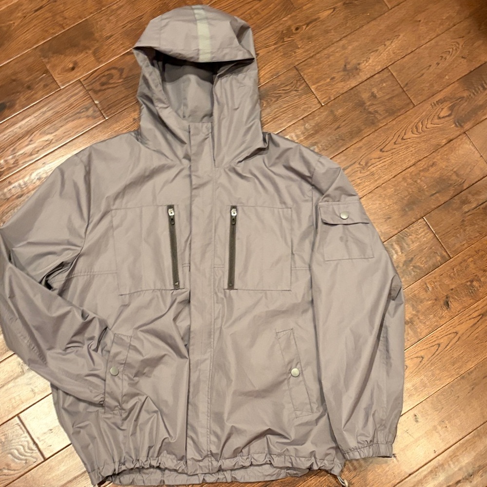 Men's Kenneth Cole Gray Hooded Jacket XXL